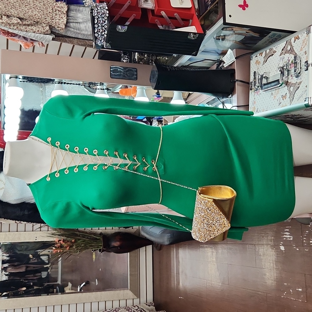 Sexy green dress